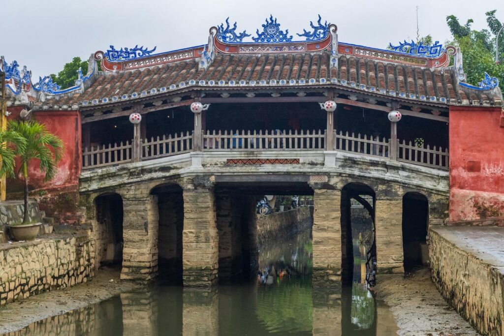 Japanese Covered Bridge Hoi An ancient town history landmark built in 1593