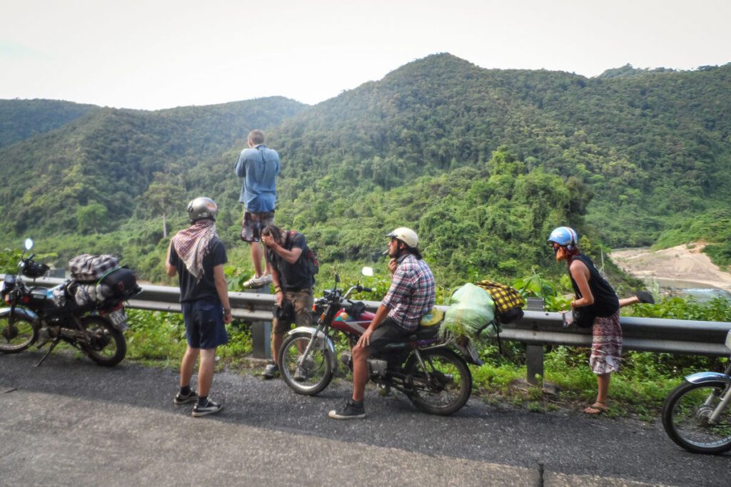 Vietnam DMZ tour — Hien Luong Bridge over Ben Hai River at the 17th Parallel, Quang Tri Province, central Vietnam
