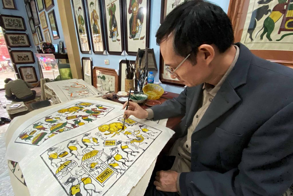 Weaving Threads of Time: Vietnam's Arts and Crafts Villages – A Timeless Treasure Trove for Your Clients 15 Dong Ho Folk Painting Village