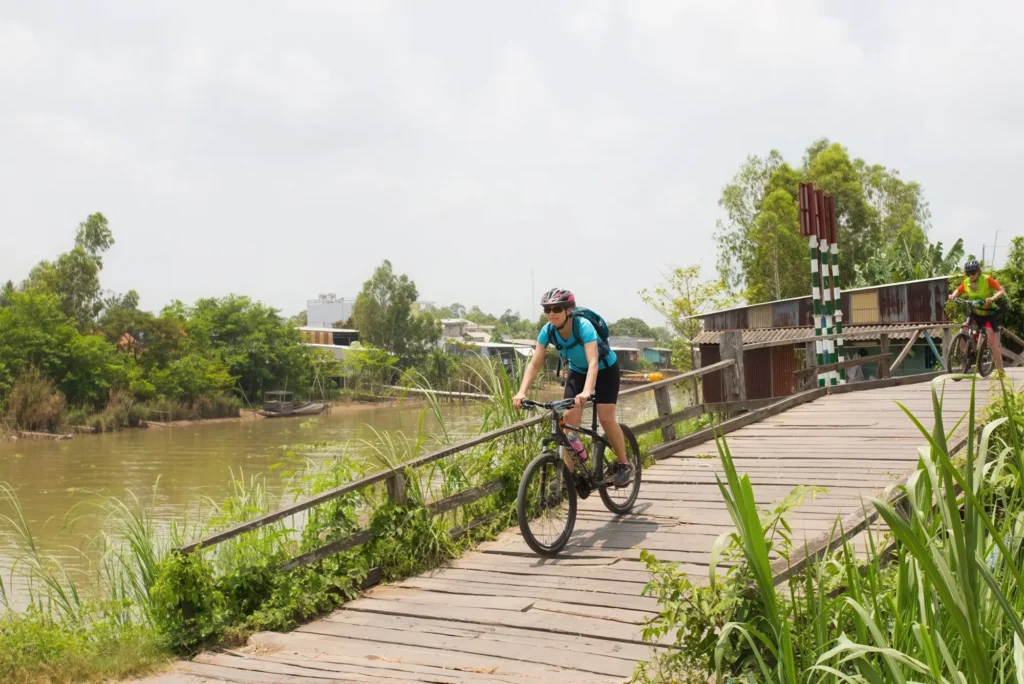 Bicycle tours in Vietnam through scenic countryside and rural villages