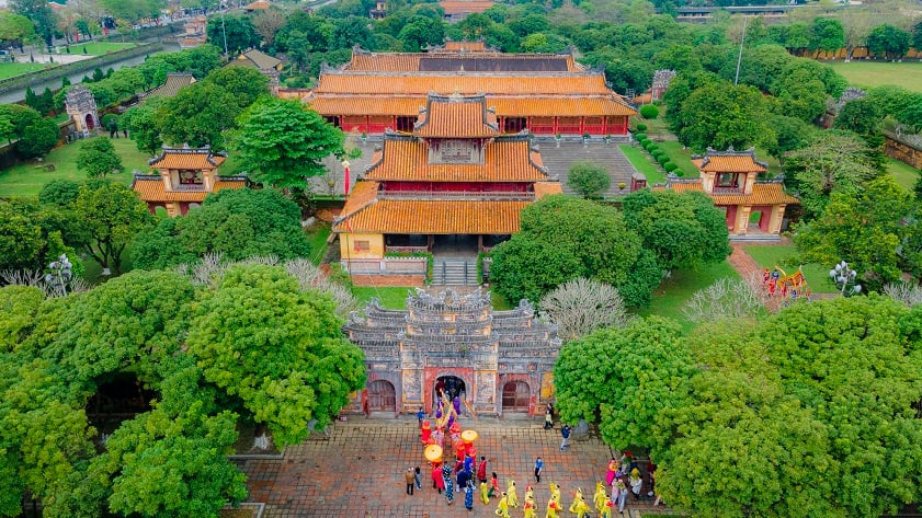 Central Vietnam Hue Imperial City sunrise