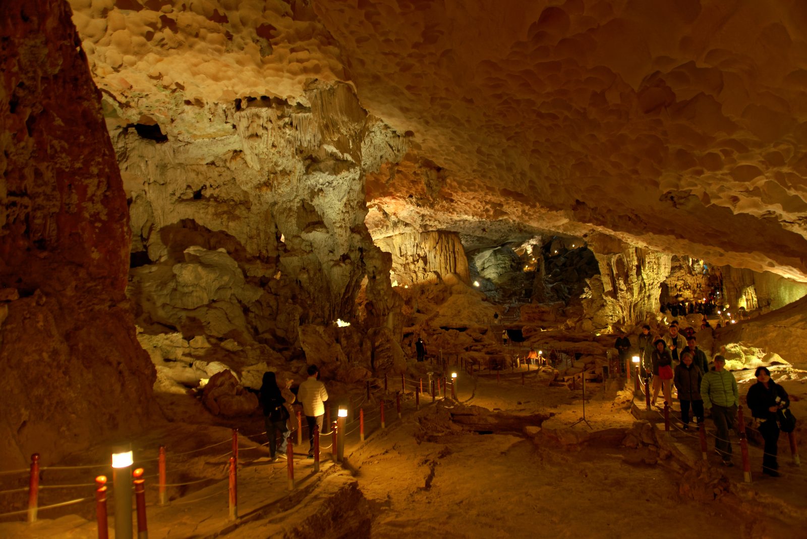 Sung Sot Cave, a stop on a Ha Long Bay cruise day trip (route 2)