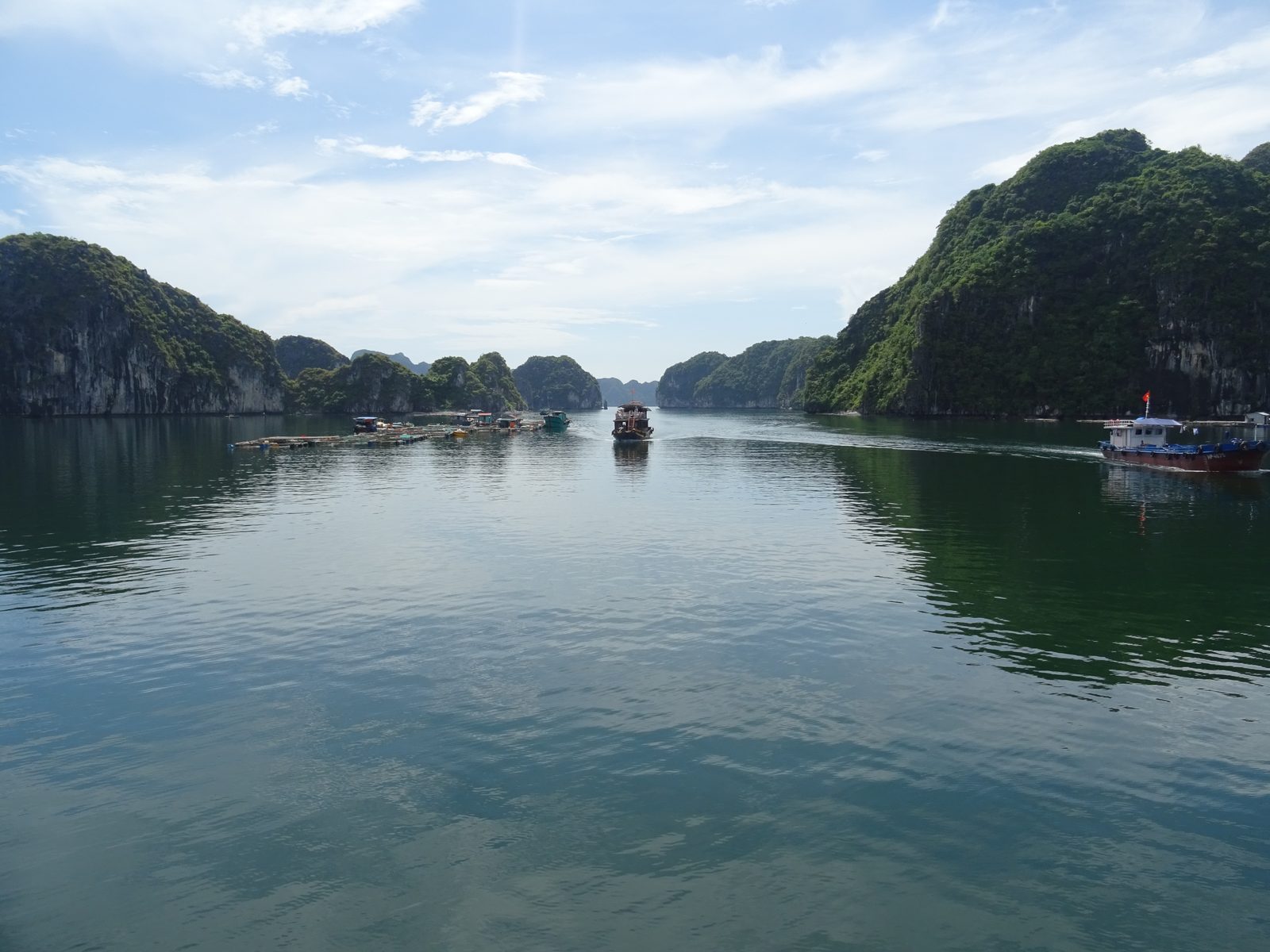 Ha Long Bay cruise waters among the karsts of Lan Ha Bay