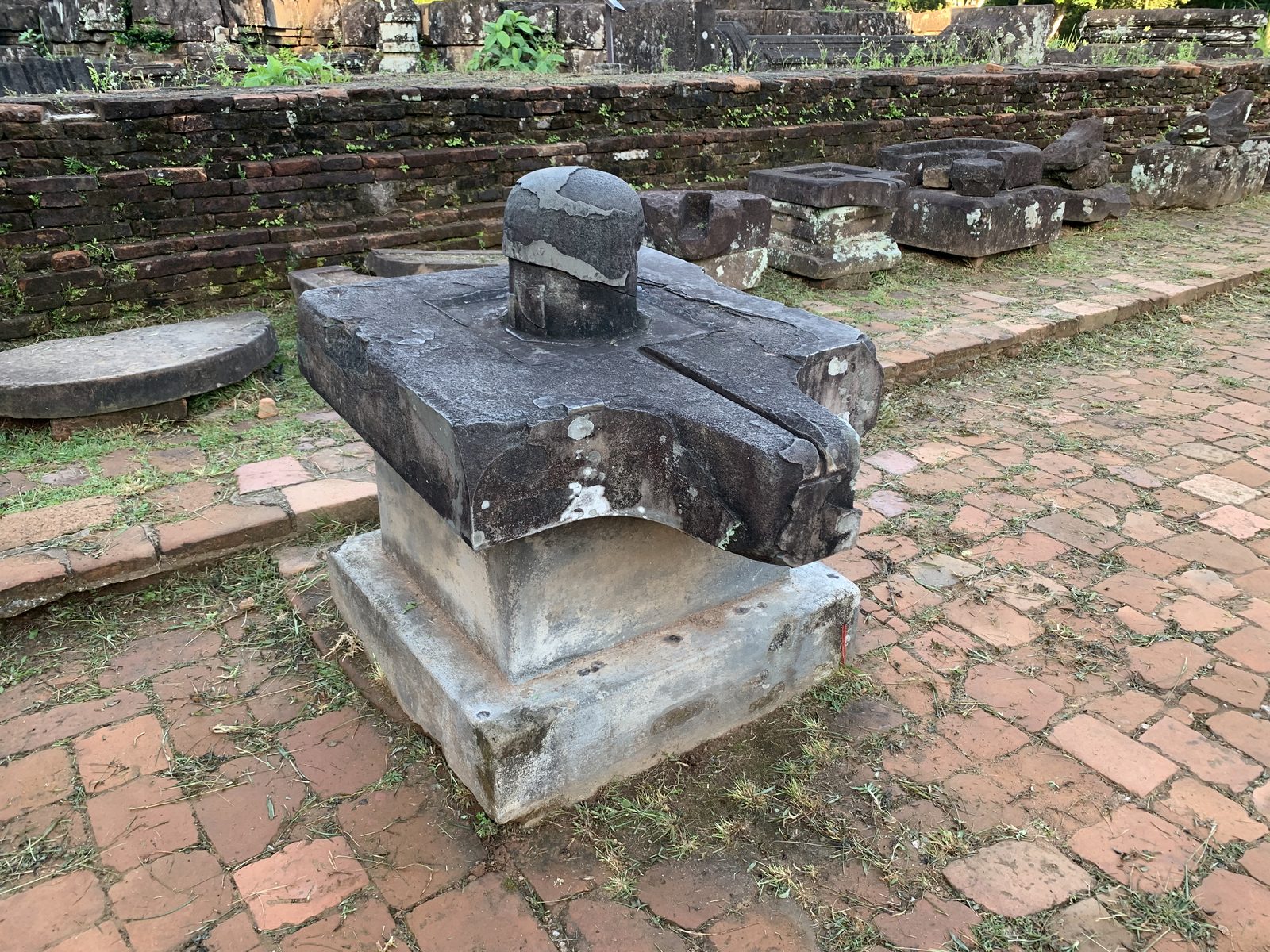 Linga-yoni altar at My Son Sanctuary