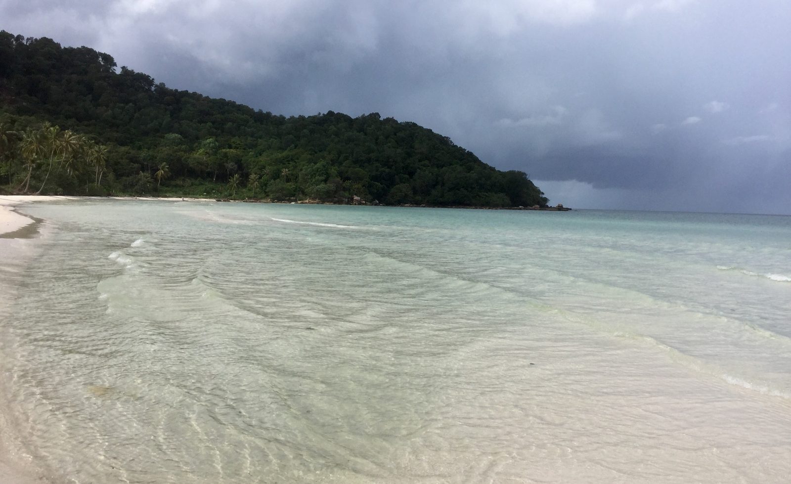 Vietnam in December, November, January or February: Where the Beach Weather Is Best Each Month 2 Shallow turquoise water at Bai Sao beach on Phu Quoc